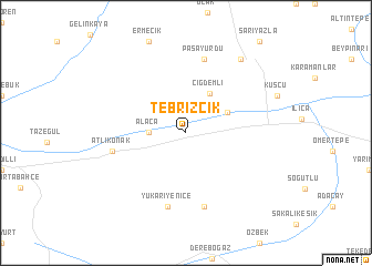 map of Tebrizcik