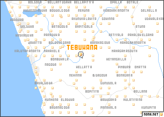 map of Tebuwana