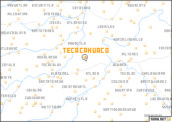 map of Tecacahuaco