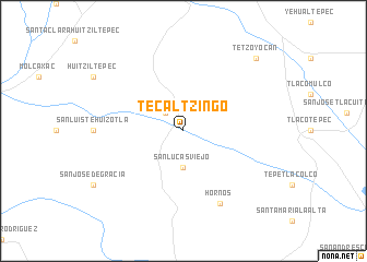 map of Tecaltzingo