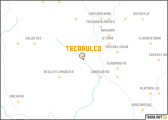 map of Tecapulco