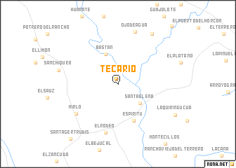 map of Tecario