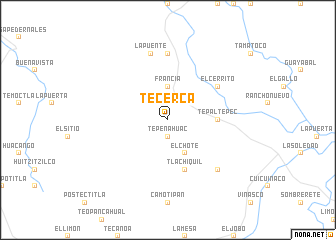 map of Tecerca