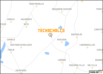 map of Techachalco