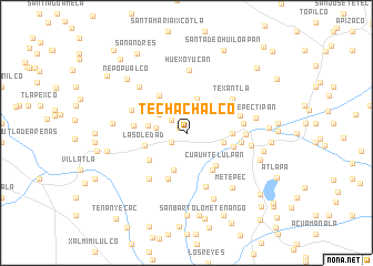 map of Techachalco