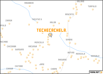 map of Techecachela