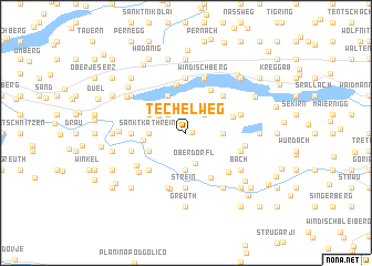 map of Techelweg