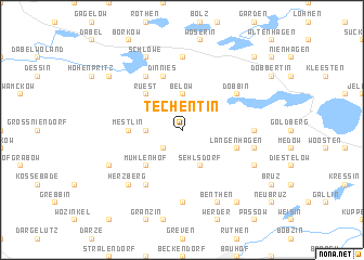 map of Techentin