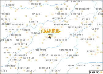 map of Techímal