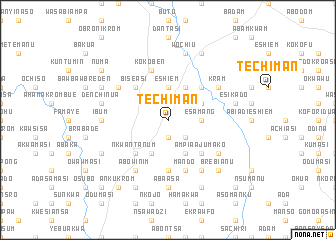 map of Techiman