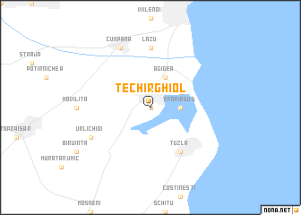 map of Techirghiol