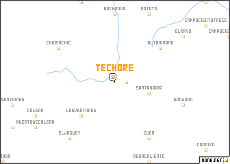 map of Téchore