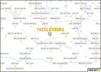 map of Tecklenburg