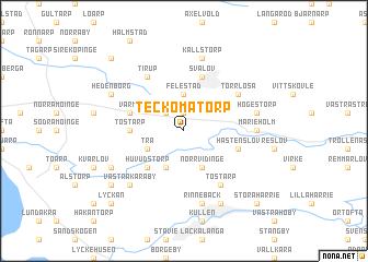 map of Teckomatorp