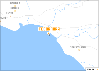map of Tecoanapa