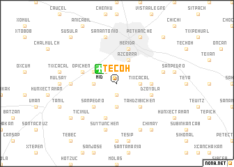 map of Tecoh