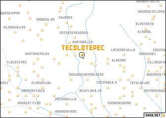 map of Tecolotepec