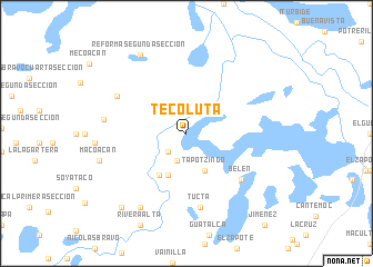 map of Tecoluta