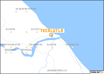 map of Tecolutla