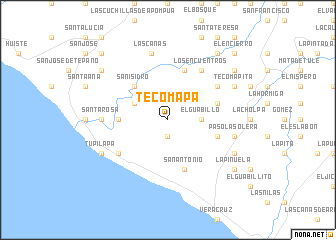 map of Tecomapa