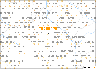map of Tecomapa