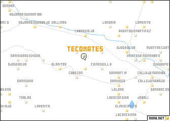 map of Tecomates
