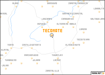 map of Tecomate