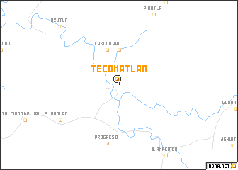 map of Tecomatlán