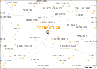 map of Tecomatlán