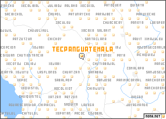 map of Tecpán Guatemala