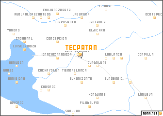 map of Tecpatán