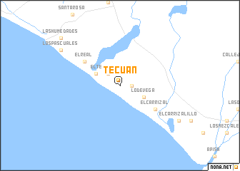 map of Tecuán