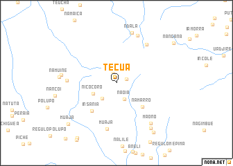 map of Técùa