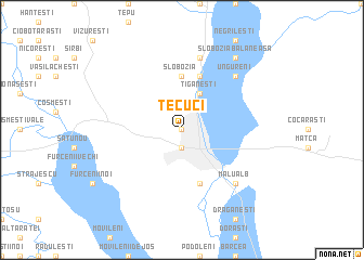 map of Tecuci