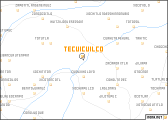 map of Tecuicuilco