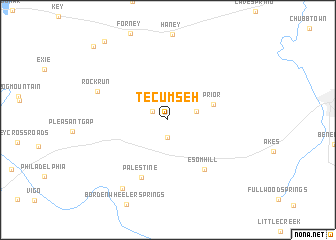 map of Tecumseh