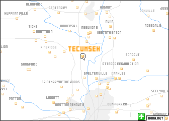 map of Tecumseh