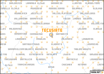 map of Tecusiate