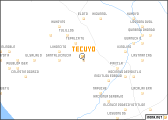 map of Tecuyo