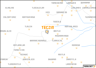 map of Teczín