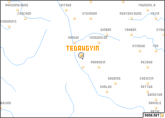 map of Tedawgyin