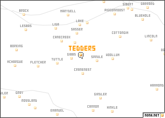 map of Tedders