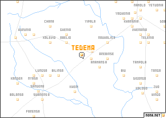 map of Tedema