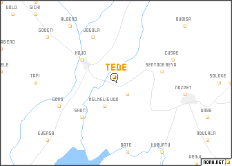 map of Tʼede