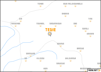 map of Tédié