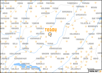 map of Tédou