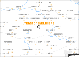 map of Tedstone Delamere