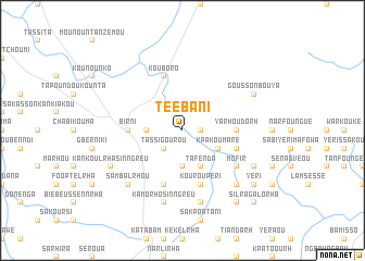 map of Téébani