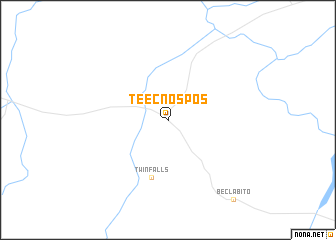 map of Teec Nos Pos