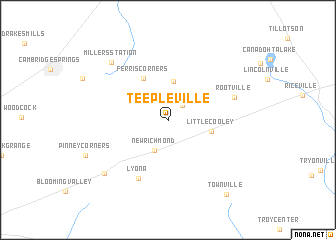 map of Teepleville